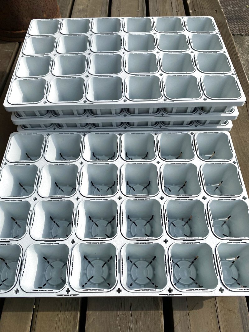 画像1: ９cmトレー付きポット（24個入り） (1)